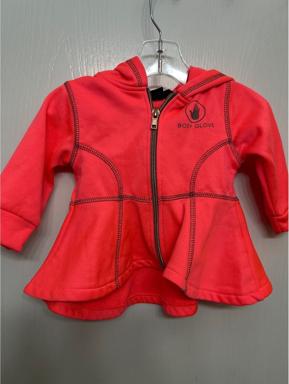 Body Glove Baby Hoodie Jacket with Hood 12M Red